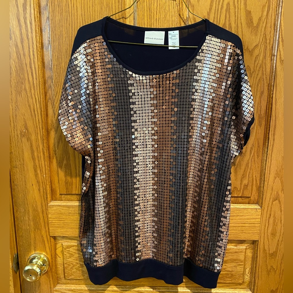 Alfred Dunner Sequined Top